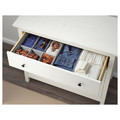 HEMNES Chest of 3 drawers, white stain, 108x96 cm