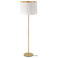 NYMÖ / SKAFTET Floor lamp, white brass, brass