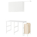 ENHET Storage combination, white, 139x63.5 cm