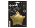 Christmas Foil Balloon Star 44cm, gold