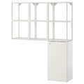 ENHET Storage combination for laundry, white, 120x30x150 cm