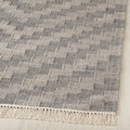 KNAPPHIRS Rug, flatwoven, grey/handmade, 80x200 cm