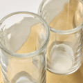 VATTENKRASSE Propagation set, clear glass ivory/gold-colour
