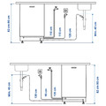 FINPUTSAD Integrated dishwasher, IKEA 700, 45 cm