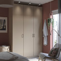 PAX / FORSAND Wardrobe combination, grey-beige/grey-beige, 150x60x236 cm