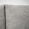 FRIHETEN Corner sofa-bed with storage, with extra back cushions/Faringe light grey