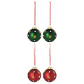 VINTERFINT Decoration, bauble, glass mixed colours, 5 cm, 4 pack