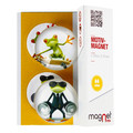 Glass Motiv Magnet 3.5cm 2pcs Frogs Comic