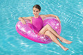 Bestway Inflatable Swim Ring Heart Glitter 91cm 10+