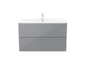 GoodHome Hanging Basin Cabinet Imandra 100 cm, grey