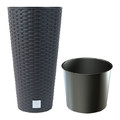 Plant Pot Rato Tubus 20 cm, anthracite