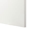 BESTÅ TV storage combination/glass doors, white/Lappviken white clear glass, 300x42x231 cm