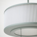 REMTÅNG Pendant lamp, grey-green, 38 cm