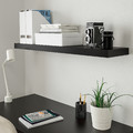 LACK Wall shelf, black-brown, 110x26 cm