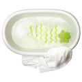 LÄTTSAM Baby bath, white, green