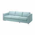 VIMLE Cover for 3-seat sofa-bed, Saxemara light blue