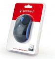 Gembird Wireless Optical Mouse, black/blue