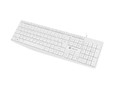 Natec Wired Keyboard Nautilus US Slim, white