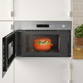 MATÄLSKARE Microwave oven, stainless steel colour