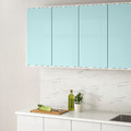 JÄRSTA Door, high-gloss light turquoise, 60x80 cm