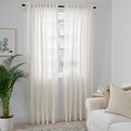 DYTÅG Curtains, 1 pair, white, 145x300 cm