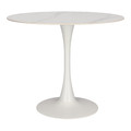 Table Simplet Skinny Premium Stone 90cm, white
