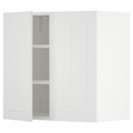 METOD Wall cabinet with shelves/2 doors, white/Stensund white, 60x60 cm