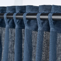 DYTÅG Curtains, 1 pair, dark blue, 145x300 cm