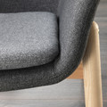VEDBO High-back armchair, Gunnared dark grey