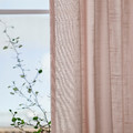 SILVERLÖNN Sheer curtains, 1 pair, pink, 145x300 cm