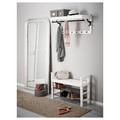 HEMNES Bench with shoe storage, white, 85x32 cm