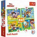 Trefl Children's Puzzle Mickey & Friends 4in1 3+