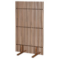 NÄMMARÖ Room divider, light brown stain for indoor/outdoor, 140x80x50cm