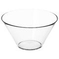 TRYGG Serving bowl, clear glass, 28 cm