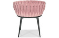 Glamour Braided Chair ROSA, powder pink