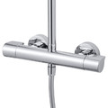 GoodHome Thermostatic Shower Set Cavally, silver