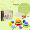 Joueco Wooden Rainbow Stacking Rocks 3+