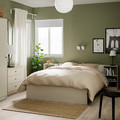 GURSKEN Bedside table, light beige, 39x30 cm