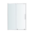 GoodHome Sliding Shower Door Ezili 100 cm, chrome/transparent