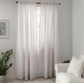 TIBAST Curtains, 1 pair, beige, 145x300 cm