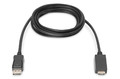 Digitus DisplayPort Adapter Cable, DP - HDMI type A 3m, black