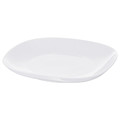 VÄRDERA Plate, white, 25x25 cm