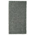 LINDKNUD Rug, high pile, dark grey, 80x150 cm