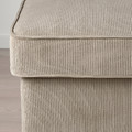 STRANDMON Armchair and footstool, Kelinge beige