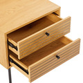 Nighstand Bedside Table Lattes, oak-look