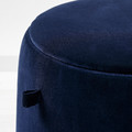 JÄRRESTAD Pouffe, with storage/Djuparp dark blue