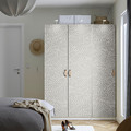 PAX / MISTUDDEN Wardrobe combination, white/grey patterned, 150x60x201 cm