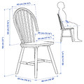 INGATORP / SKOGSTA Table and 4 chairs, black/acacia, 155/215 cm