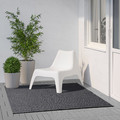 MORUM Rug flatwoven, in/outdoor, dark grey, 160x230 cm