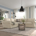 EKTORP Corner sofa, 4-seat, Kilanda light beige